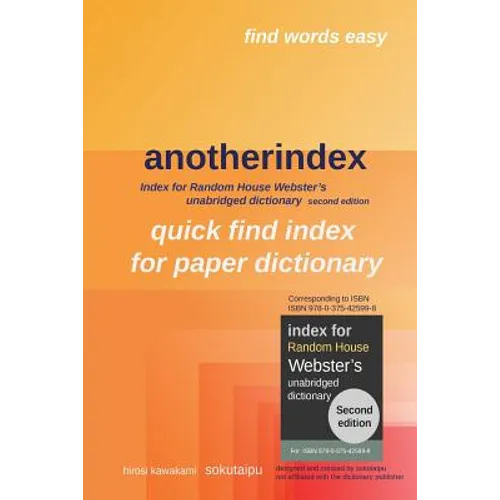 anotherindex: Index for Random House Webster's unabridged dictionary second edition
