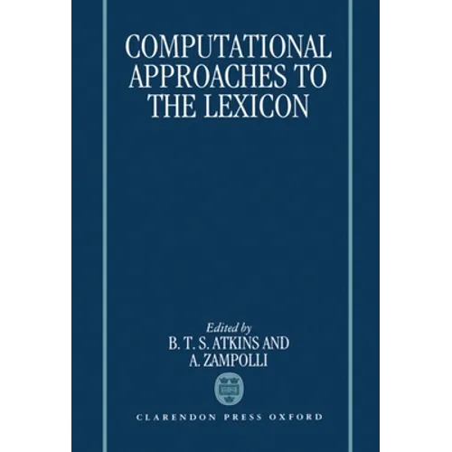 Computational Approaches to the Lexicon