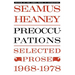 Preoccupations: Selected Prose, 1968-1978
