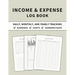 Income and Expense Log Book: Accounting and Bookkeeping Ledger Book for Daily, Monthly, and Yearly Tracking for Personal Finance and Small Business (S