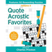Quote Acrostic Favorites: Features 50 Rewarding Puzzles
