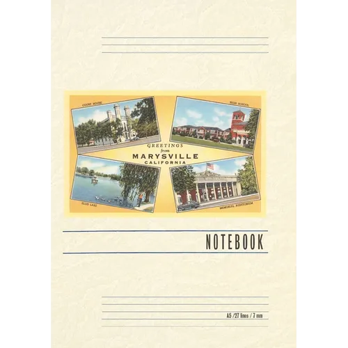 Vintage Lined Notebook Greetings from Marysville
