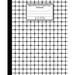 Quad Rule 5x5 Graph Paper Notebook. 8 X 10. 120 Pages. Geometric Shapes Cover: White Black Mesh Squares Dots Pattern Cover. Square Grid Paper, Graph R