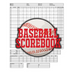 Baseball Scorebook: 100 Scoring Sheets For Baseball and Softball Games, Glover's Scorebooks, Large (8.5X 11)