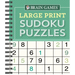 Brain Games - Large Print Sudoku Puzzles (Green)
