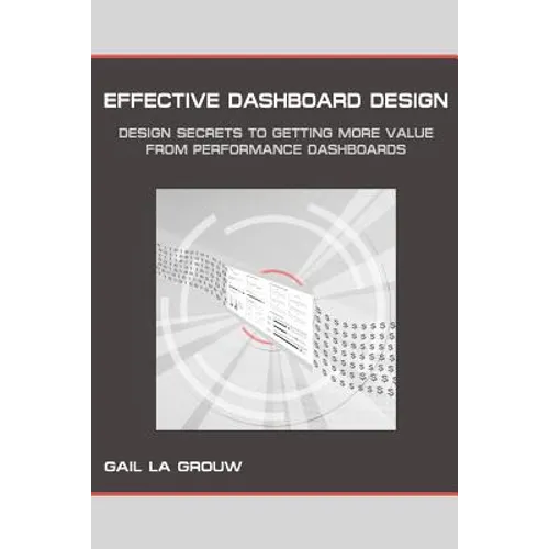 Effective Dashboard Design: Design Secrets to Getting More Value From Performance Dashboards