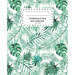 Composition Notebook: Watercolor Palm Leaves - Wide Ruled Notebook For School - Composition Notebook Preschool