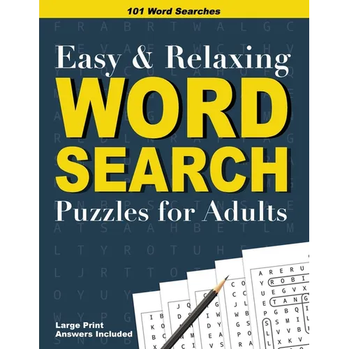 Easy and Relaxing Word Search Puzzles for Adults