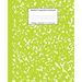 Marbled Composition Notebook: Green Marble Wide Ruled Paper Subject Book