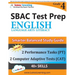 SBAC Test Prep: Grade 4 English Language Arts Literacy (ELA) Common Core Practice Book and Full-length Online Assessments: Smarter Balanced Study Guid