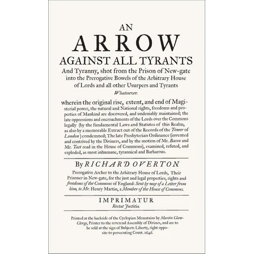 An Arrow Against All Tyrants: With an Introduction by Professor Ian Gadd