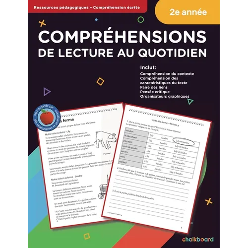Canadian French Daily Reading Comprehension Grade 2