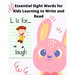 Essential Sight Words for Kids Learning to Write and Read: Learn, Trace & Practice The Most Common High Frequency Words For Kids Learning To Write & R
