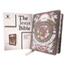 The Jesus Bible Artist Edition, Niv, (with Thumb Tabs to Help Locate the Books of the Bible), Leathersoft, Gray Floral, Thumb Indexed, Comfort Print