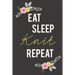 Eat Sleep Knit Repeat: Knitting Paper 4:5 - 125 pages to note down your Knitting projects and patterns.