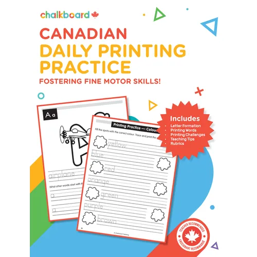 Canadian Daily Printing Practice K-2