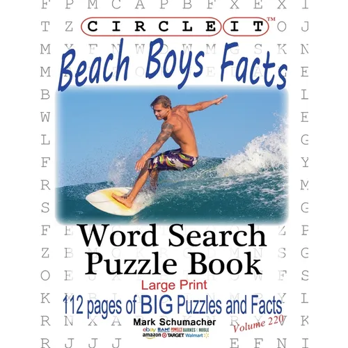 Circle It, Beach Boys Facts, Word Search, Puzzle Book