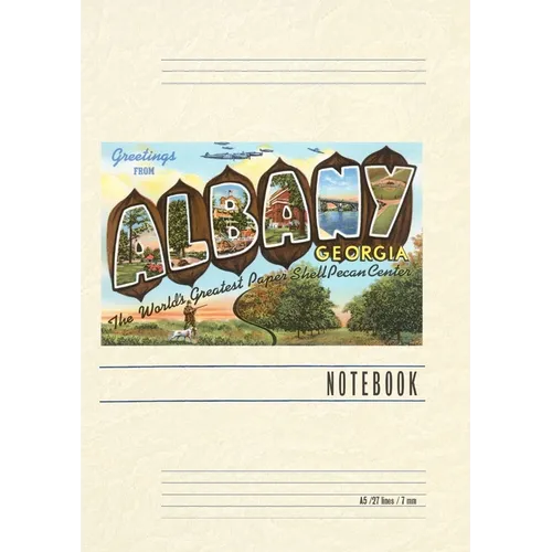 Vintage Lined Notebook Greetings from Albany