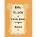 Bible Records of Caroline County, Virginia Families
