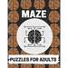 Maze Puzzles For Adults: Maze brain game, Maze puzzles with solutions, Maze puzzles for adults