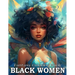 Fantasy Coloring Book For Black Women: Adult Coloring Books Grayscale Portraits Black Women