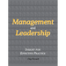 Management and Leadership: Insight for Effective Practice