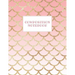 Composition Notebook: Wide-Ruled Coral Mermaid Style Fish Scale Design