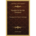 Parallels Of The Old Testament: Passages And Truths In Astrology