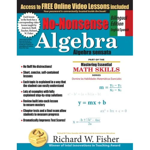 No-Nonsense Algebra, Bilingual Edition (English - Spanish): Master Algebra the Easy Way