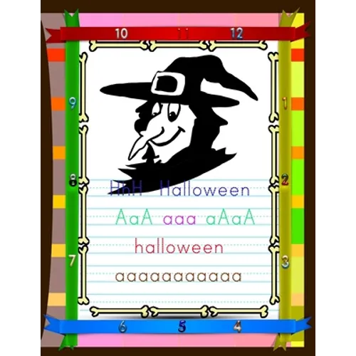 Halloween Kindergarten Alphabet Learning: Halloween Exercise Workbook for Prek.Halloween Prep Book for Pre School.Halloween Prep Workbook for Pre Scho