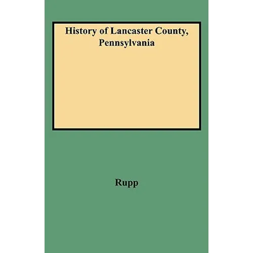 History of Lancaster County, Pennsylvania