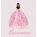 Quinceanera Guest Book with pink dress (hardback)