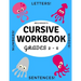 Beginner's Cursive Workbook Grades 2 - 5: Ocean and Underwater Themed Tracing and Handwriting Practice Book for Learning Script Writing