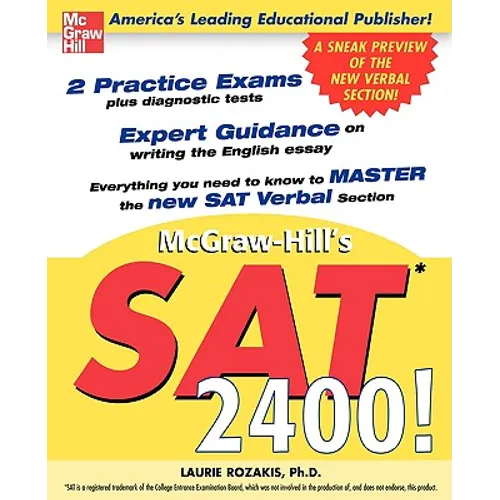 SAT 2400!: A Sneak Preview of the New SAT English Test