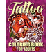Tattoo Coloring Book For Adults: Awesome and Relaxing 107 pages Tattoo Coloring book Gift for Men and Women featuring Snake Tattoo, Sugar Skulls, Anim