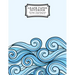 Graph Paper Notebook: Blue Waves Drawing Grid Paper Composition Notebook, Graphing Paper, Quad Ruled