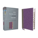 Niv, Thinline Bible, Giant Print, Leathersoft, Gray/Purple, Red Letter, Thumb Indexed, Comfort Print