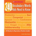 240 Vocabulary Words Kids Need to Know: Grade 6