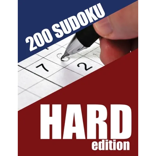 200 Sudoku Hard Edition: An 8x10, 200 puzzle, hard sudoko book
