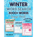 Winter Word Search 3000 + Words Puzzle Book Large Print