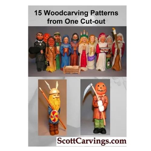 15 Woodcarving Patterns from One Cut Out