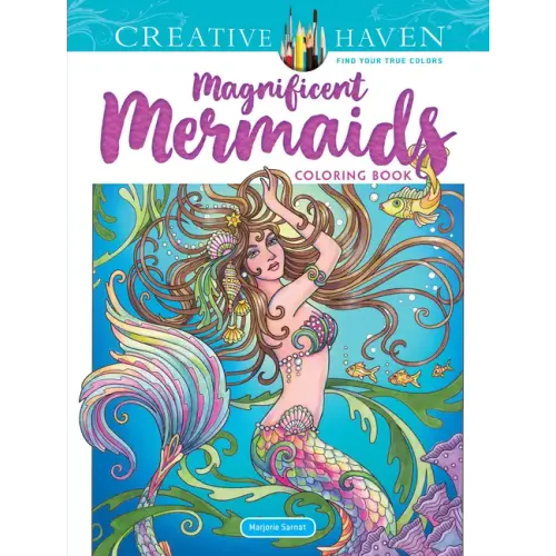 Creative Haven Magnificent Mermaids Coloring Book