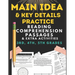 Main Idea and key details practice: READING COMPREHENSION PASSAGES & EXTRA ACTIVITIES 3rd, 4th & 5th grade