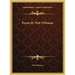 Poems By Walt Whitman
