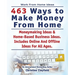 Work From Home Ideas. 463 Ways To Make Money From Home. Moneymaking Ideas & Home Based Business Ideas. Online And Offline Ideas For All Ages.