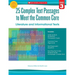 25 Complex Text Passages to Meet the Common Core: Literature and Informational Texts, Grade 3