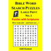 Bible Word Search Puzzles, Large Print No. 1: 50 Puzzles with Scriptures