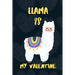 LLAMA is my Valentine: A perfect Valentine's Day Gift for llama lovers.