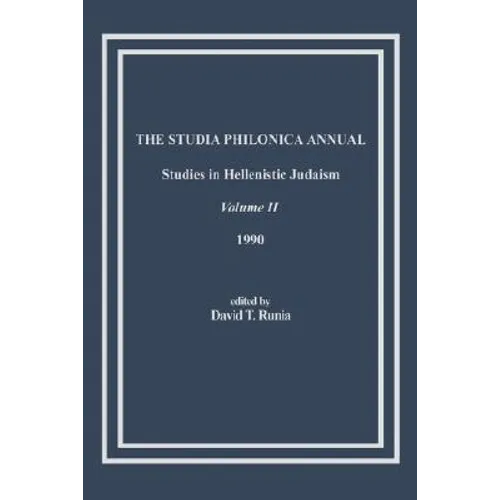The Studia Philonica Annual, II, 1990