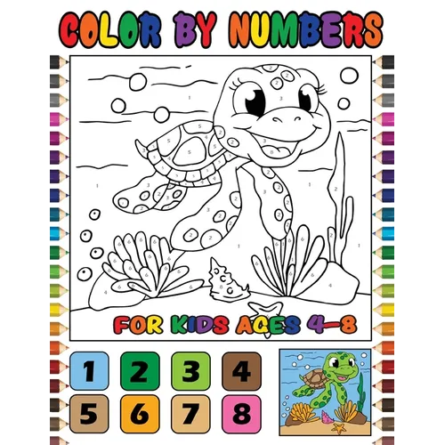 Color by Numbers for Kids Ages 4-8: Cute Animals Color by Number